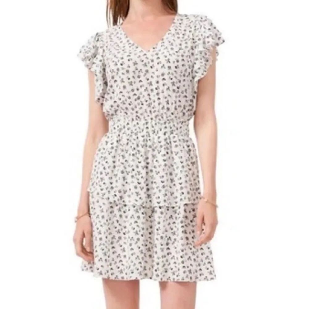 1. State floral tiered ruffle dress